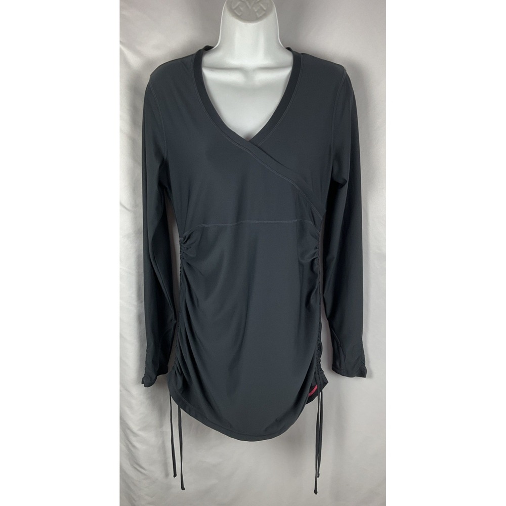 Athleta Wick-It Women's Small Gray Cinched Swim Cover-up Dress Top Athleisure